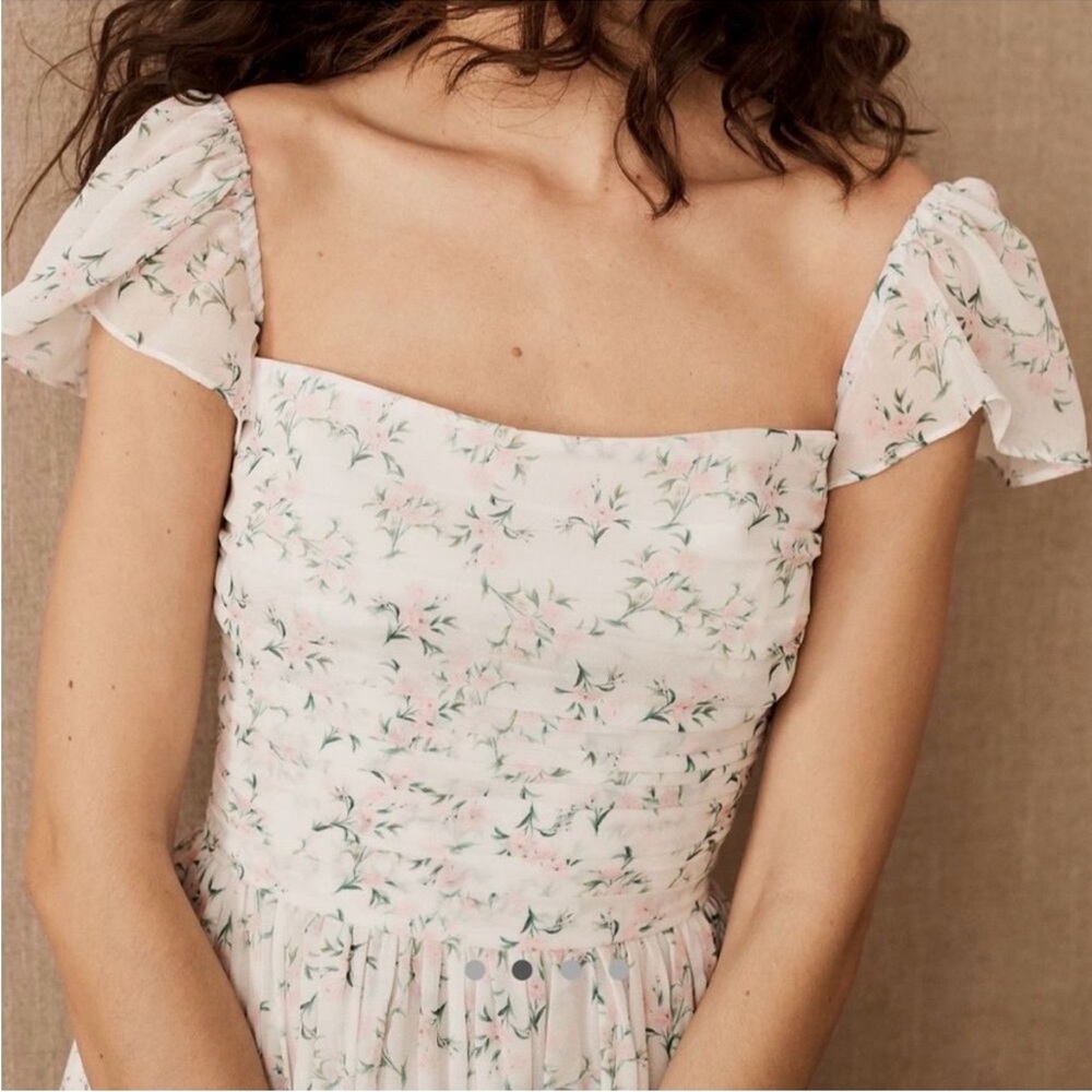 SAU LEE Gracie Floral Dress Sz 4 NWT - Picture 2 of 6